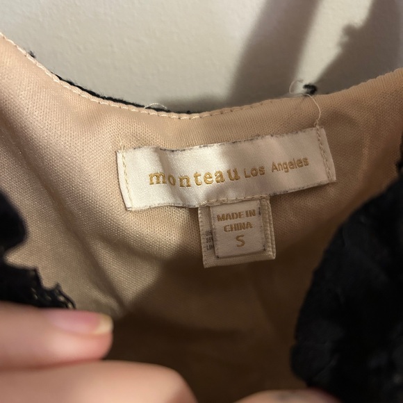 Black Lace Mid-Length Dress - Picture 2 of 3